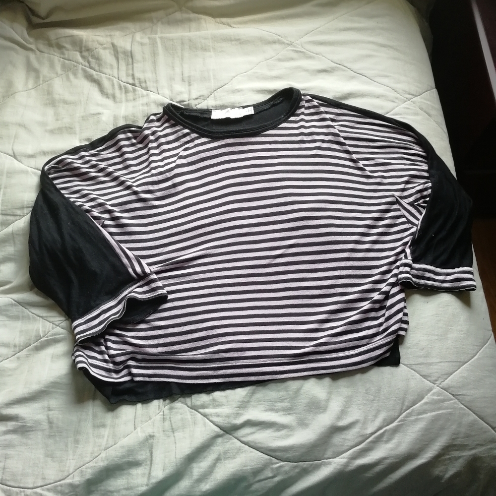 ADIDAS X STELLA McCARTNEY Striped Studio Dance Top Small - Picture 4 of 10